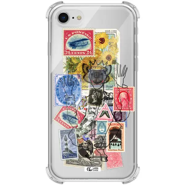 Stamp Collection Apple iPhone se 2020 Clear PC Case