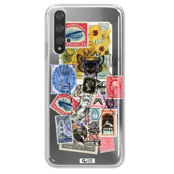 Stamp Collection Huawei Nova 5t Clear TPU Case