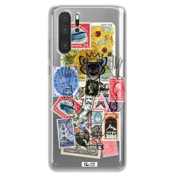 Stamp Collection Huawei P30 Pro Clear TPU Case