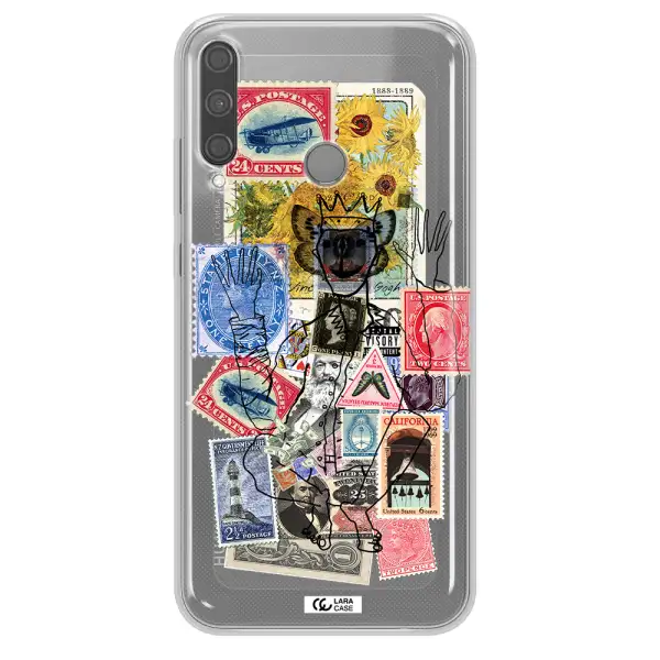 Stamp Collection Huawei P40 Lite E Clear TPU Case