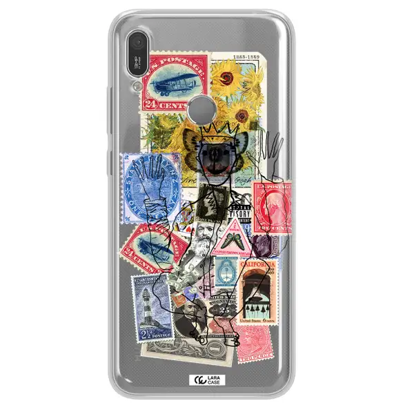 Stamp Collection Huawei Y6 2019 Clear TPU Case
