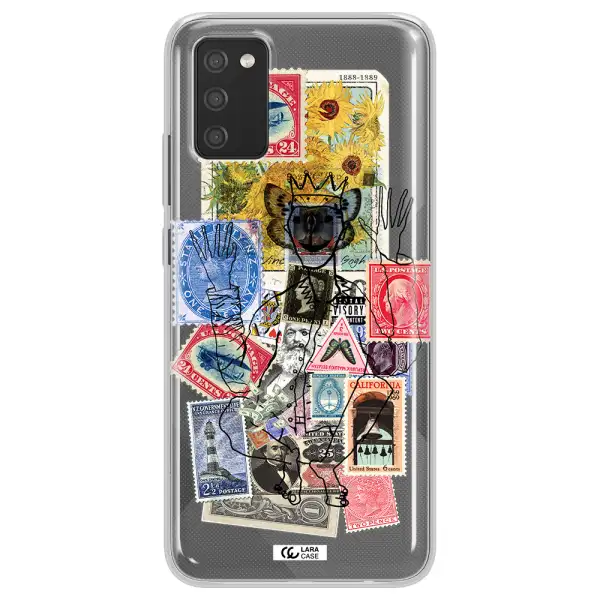 Stamp Collection Samsung A02S Clear TPU Case