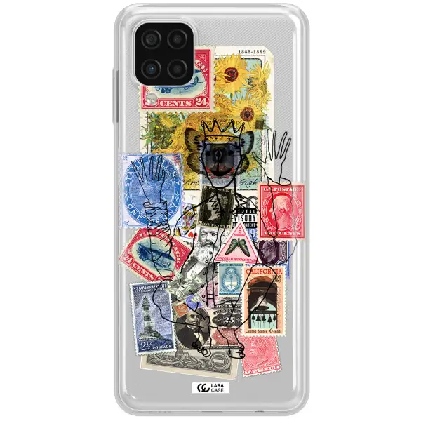 Stamp Collection Samsung A12 4g Clear TPU Case