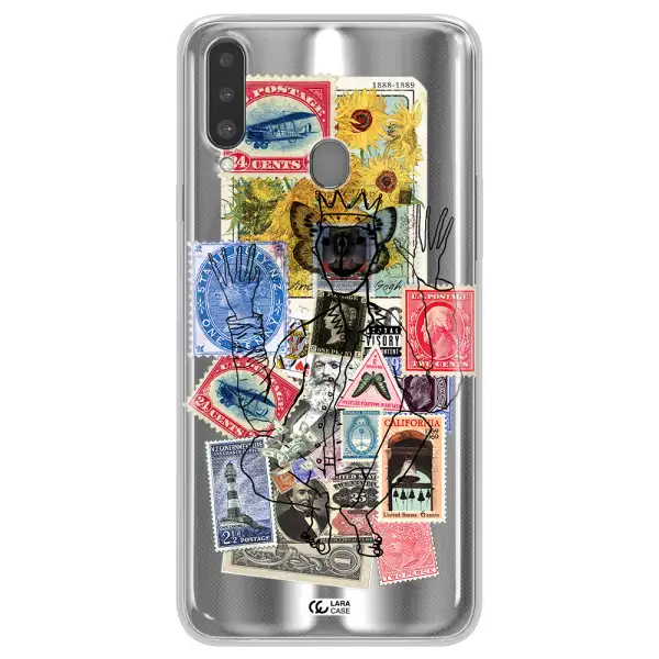 Stamp Collection Samsung A20S Clear TPU Case
