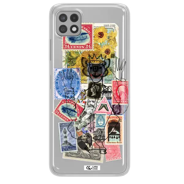 Stamp Collection Samsung A22 5g Clear TPU Case