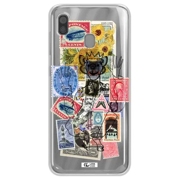 Stamp Collection Samsung A30 Clear TPU Case