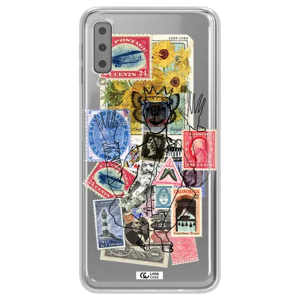 Stamp Collection Samsung A7 2018 Clear TPU Case