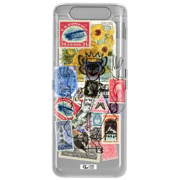 Stamp Collection Samsung A80 Clear TPU Case