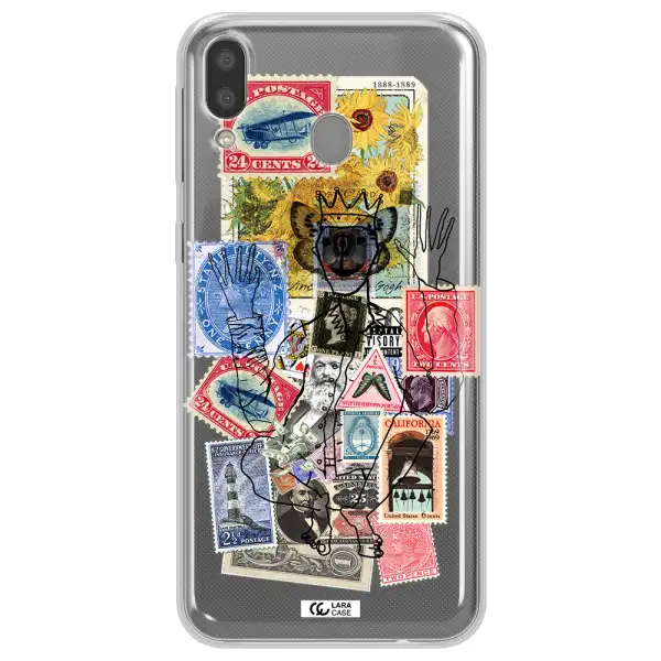 Stamp Collection Samsung M20 Clear TPU Case