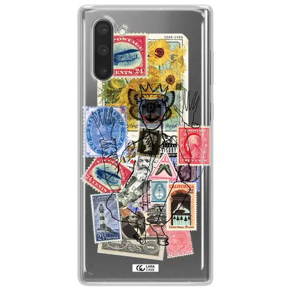 Stamp Collection Samsung Note 10 Clear TPU Case