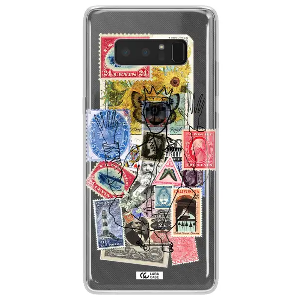 Stamp Collection Samsung Note 8 Clear TPU Case