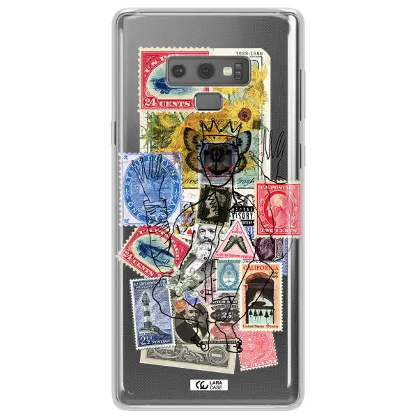 Stamp Collection Samsung Note 9 Clear TPU Case