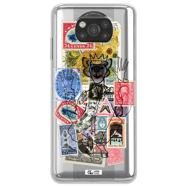 Stamp Collection Xiaomi Poco X3 Clear TPU Case