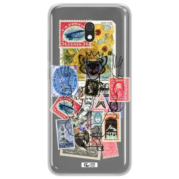 Stamp Collection Xiaomi Redmi 8A Clear TPU Case