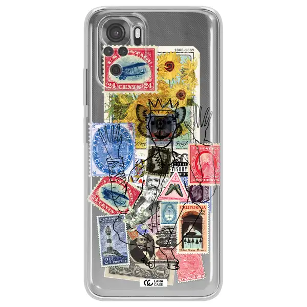Stamp Collection Xiaomi Redmi Note 10S Clear Tpu Case