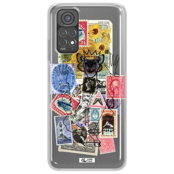 Stamp Collection Xiaomi Redmi Note 11 Clear TPU Case