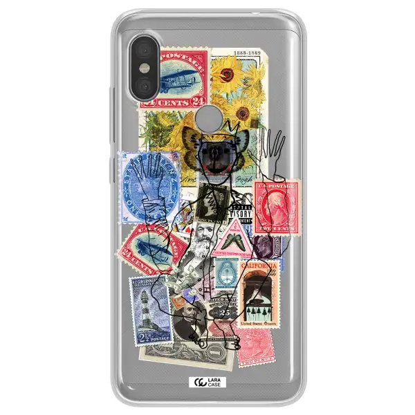 Stamp Collection Xiaomi Redmi Note 6 Pro Clear TPU Case