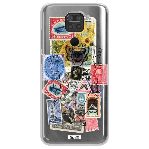 Stamp Collection Xiaomi Redmi Note 9 Clear TPU Case