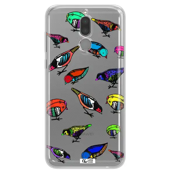 Colorful Birds Drawing Huawei Mate 10 Lite Clear TPU Case