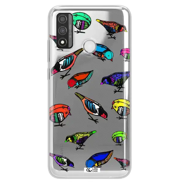 Colorful Birds Drawing Huawei P Smart 2020 Clear TPU Case