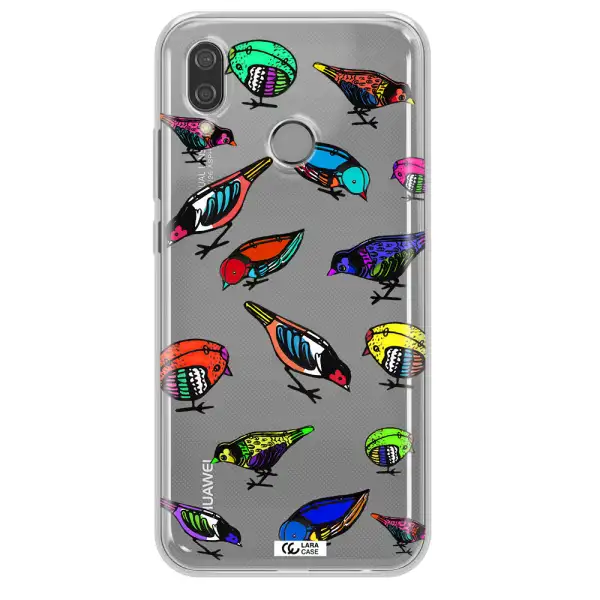 Colorful Birds Drawing Huawei P20 Lite Clear TPU Case
