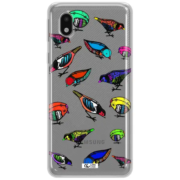 Colorful Birds Drawing Samsung A01 Core Clear Tpu Case