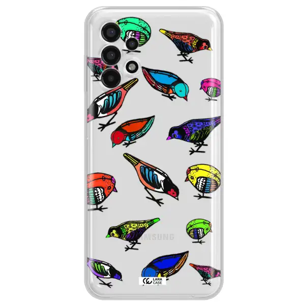 Colorful Birds Drawing Samsung A13 4g Clear TPU Case