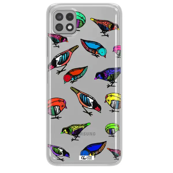 Colorful Birds Drawing Samsung A22 5g Clear TPU Case