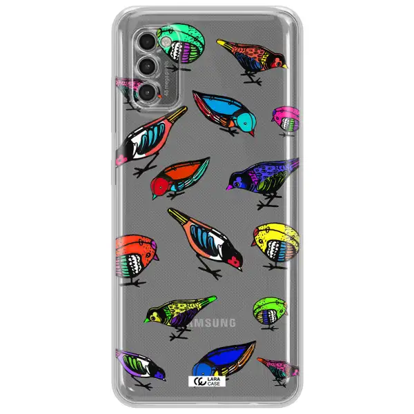 Colorful Birds Drawing Samsung A41 Clear Tpu Case