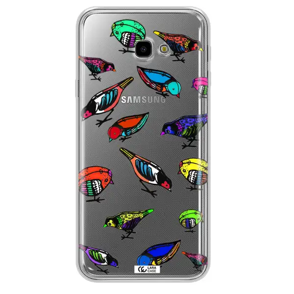 Colorful Birds Drawing Samsung J4 Plus Clear TPU Case