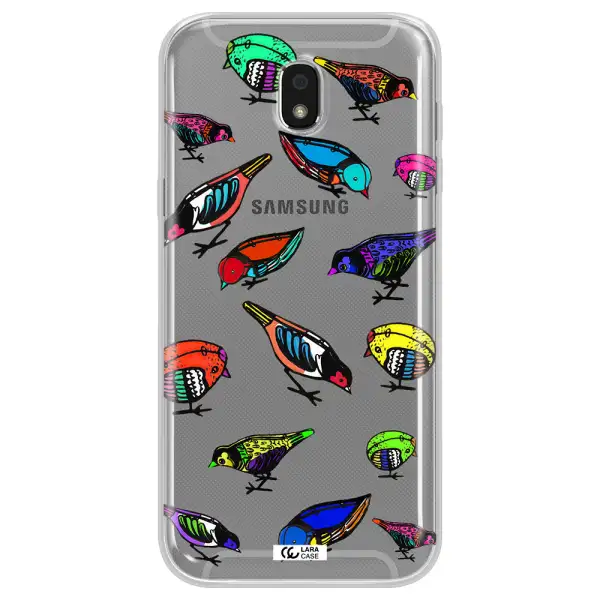 Colorful Birds Drawing Samsung J5 2017 Clear TPU Case