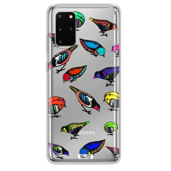 Colorful Birds Drawing Samsung S 20 Plus Clear TPU Case