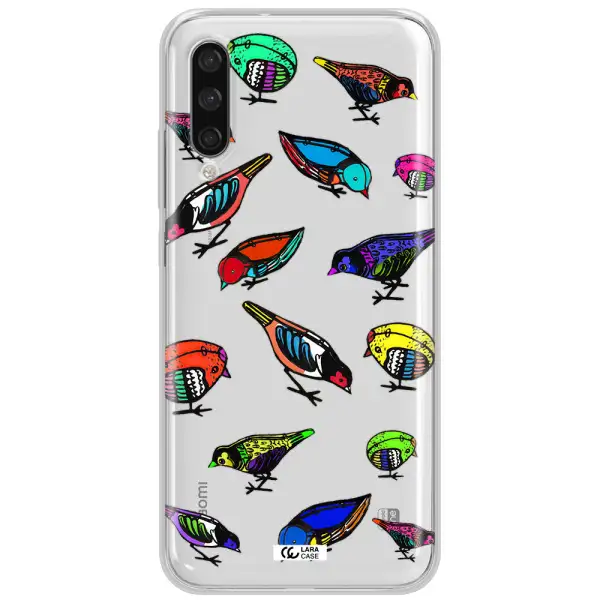 Colorful Birds Drawing Xiaomi Mi A3 Clear Tpu Case