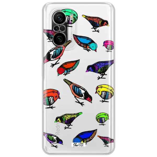Colorful Birds Drawing Xiaomi Poco F3 Clear Tpu Case