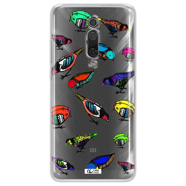 Colorful Birds Drawing Xiaomi Redmi K20 Clear Tpu Case