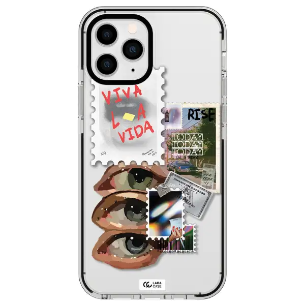 Stamp Apple iPhone 11 pro max impact black border Case