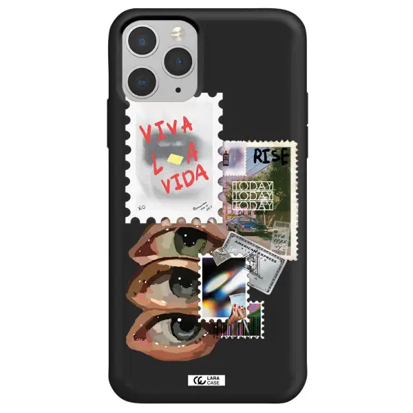 Stamp Apple iPhone 11 pro max Silicone black Case