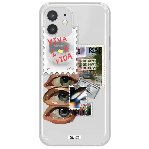Stamp Apple iPhone 12 mini Clear TPU Case