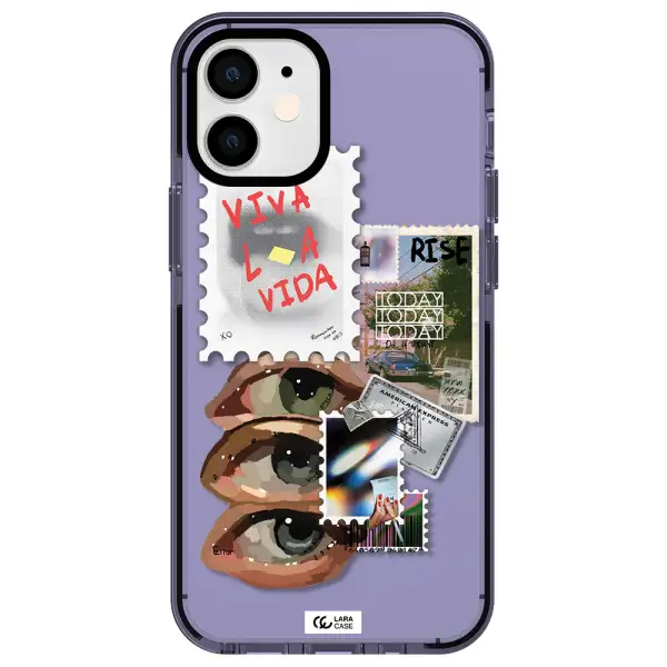 Stamp Apple iPhone 12 mini impact Lilac Case