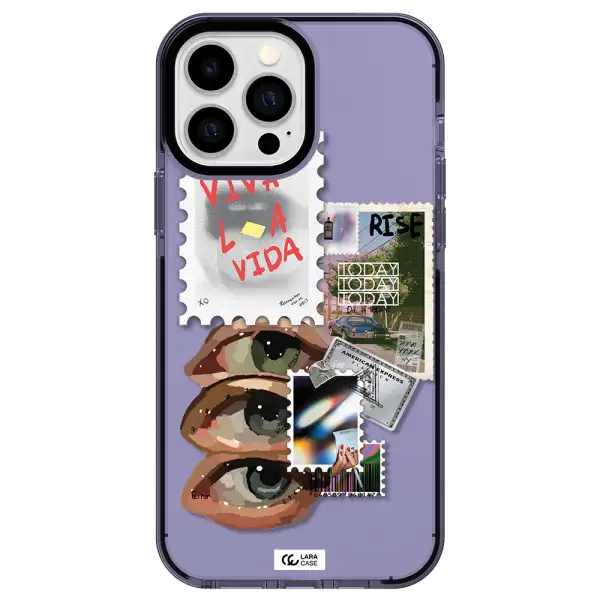 Stamp Apple iPhone 13 Pro Max impact Lilac Case