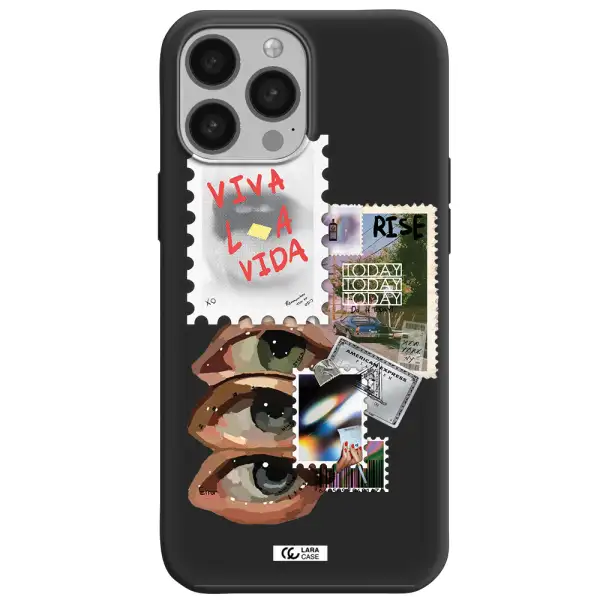 Stamp Apple iPhone 13 Pro Max Silicone black Case