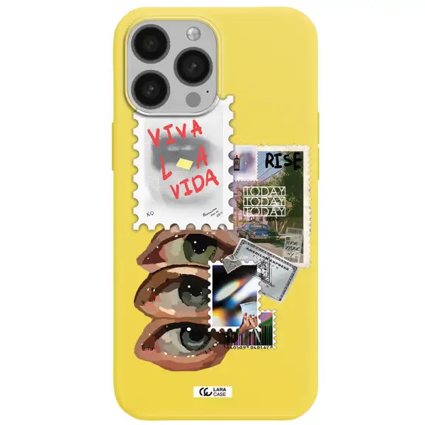 Stamp Apple iPhone 13 Pro Silicone canary yellow Case
