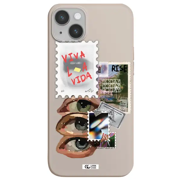 Stamp Apple iPhone 14 Silicone Stone Case