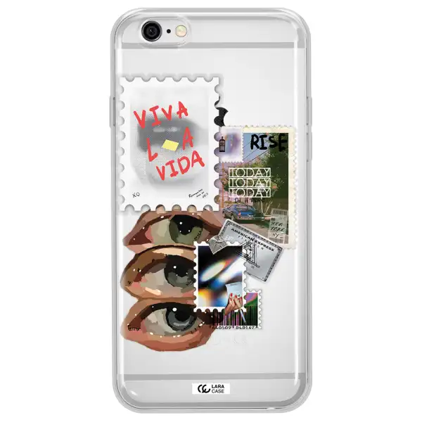 Stamp Apple iPhone 6 plus Clear TPU Case