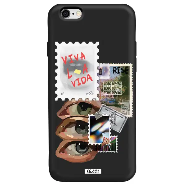 Stamp Apple iPhone 6 Silicone black Case
