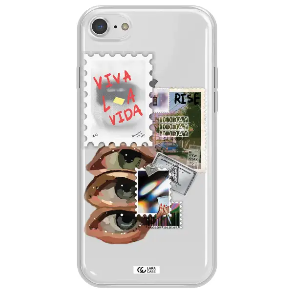 Stamp Apple iPhone 7 Clear TPU Case