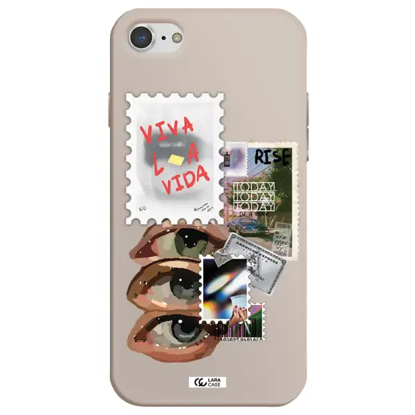 Stamp Apple iPhone 7 Silicone Stone Case
