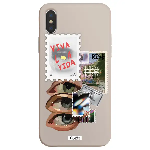 Stamp Apple iPhone XS Silicone Stone Case
