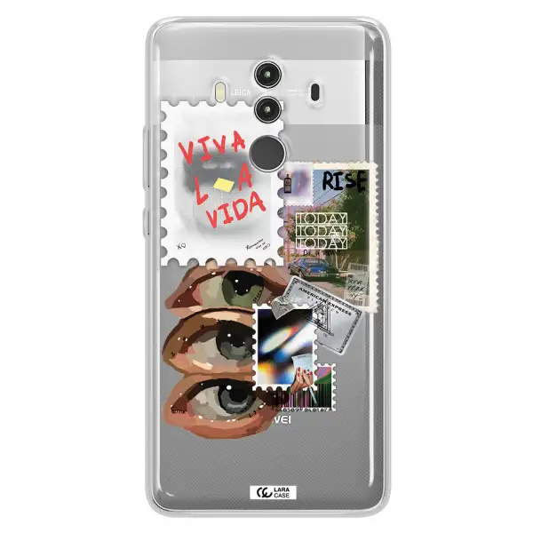 Stamp Huawei Mate 10 Clear TPU Case