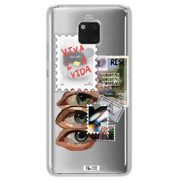 Stamp Huawei Mate 20X Clear TPU Case